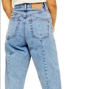 Topshop Ovoid Crop Moto Jeans